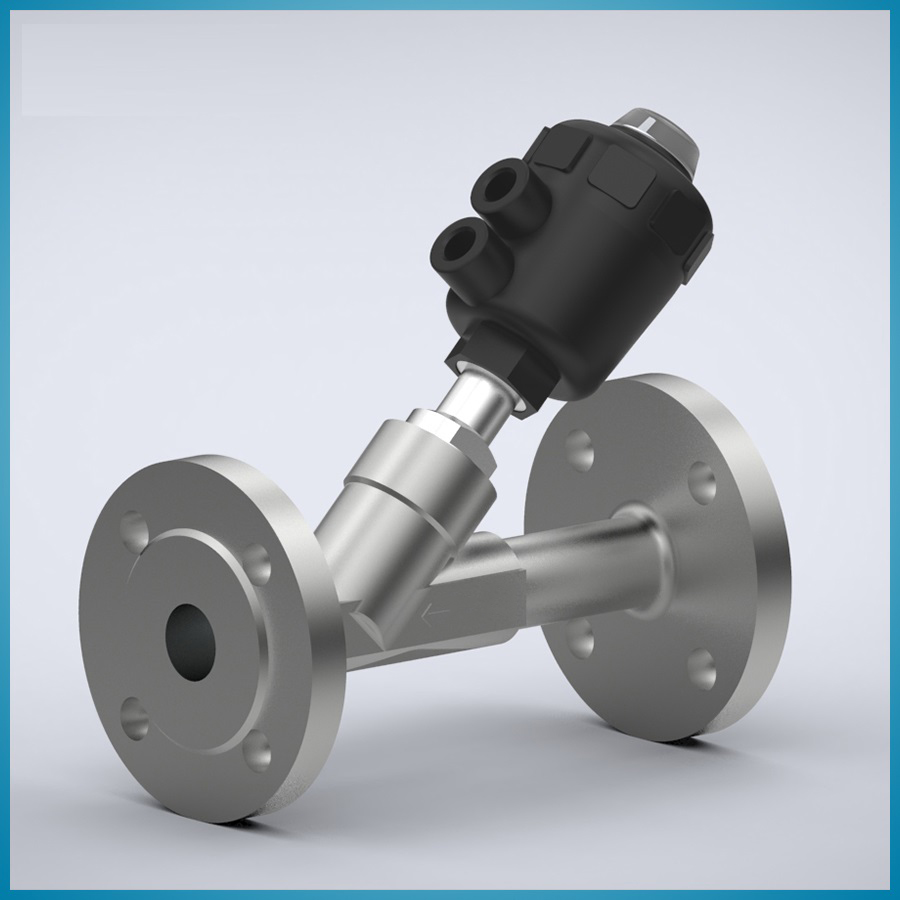 PNEUMATIC ANGLE SEAT VALVE(FLANGE)1