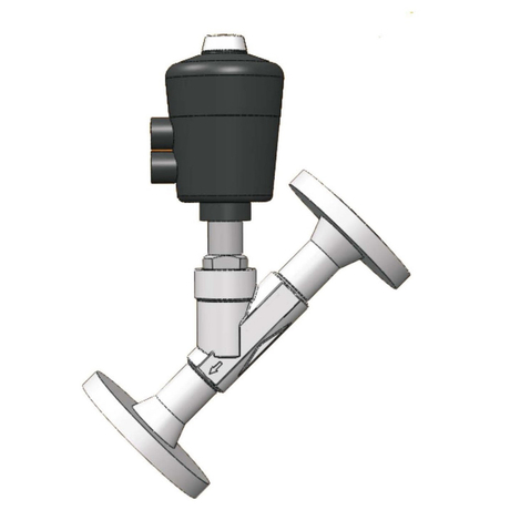 Pneumatic Angle Seat Valve (Flangle)