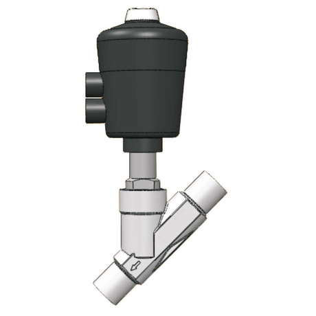 Pneumatic angle seat valve (Welding)
